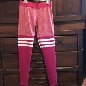 Pink and white bombshell leggings